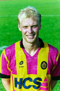 Klas Ingesson på en träningsmatch i Karlstad