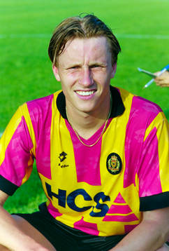 Kennet Andersson på en träningsmatch i Karlstad