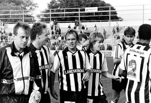 Benny Mårtensson och Landskrona jublar