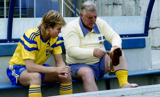 Tomas Brolin och Gunnar Nordahl