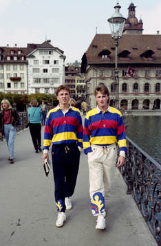 Mats Gren och Roger Ljung, två proffs i Schweiz