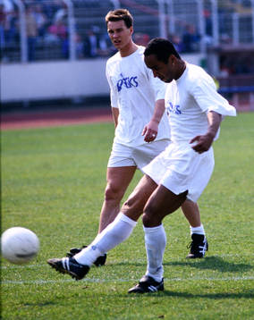 Patrik Andersson och Martin Dahlin, Mönchengladbach, på