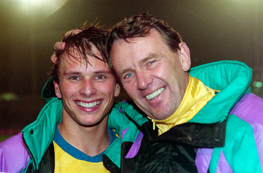 Matchhjälten Jonas Axeldal och Nils Andersson,