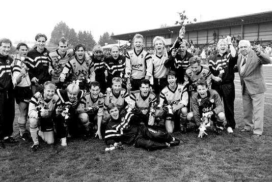 IFK Hässleholm segrade i Södra Kvalettan. Bakre raden fr.
