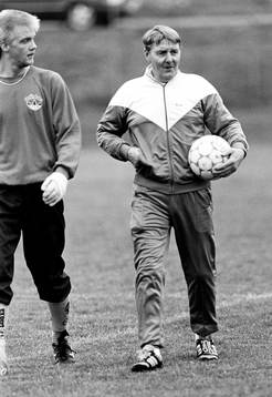 Percy Olsson och domare Knut Persson