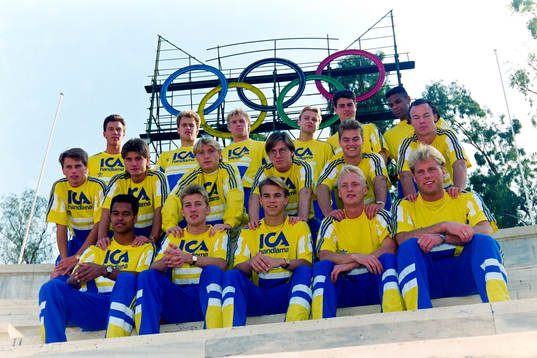 Bakre raden fr. v Patrik Andersson, Håkan Svensson,