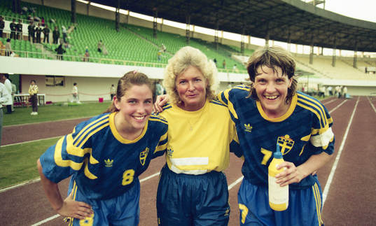 Susanne Hedberg, Gunilla Paijkull, förbundskapten och Pia