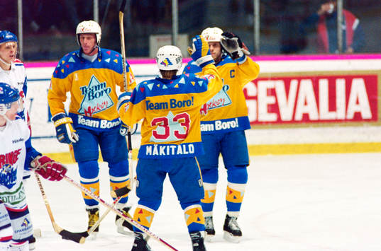 Jarmo Mäkitalo och Anders Carlsson, Boro jublar