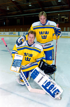 Magnus Lindqvist, målvakt och Patrik Ekholm
