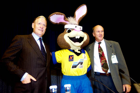 Nils Liedholm och Tommy Svensson, förbundskapten i Sverige
