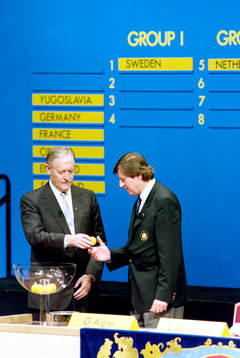 Nils Liedholm och Gerhard Aigner, Uefa