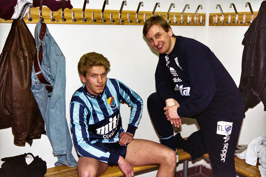 Robert Eriksson och Thomas Lundin, tränare, Djurgården