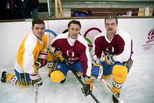 Håkan Loob, Börje Salming och Bengt-Åke Gustafsson