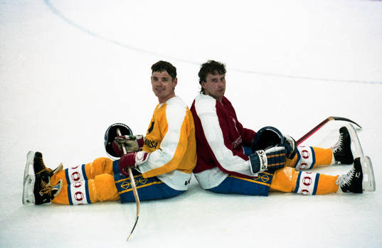Håkan Loob och Lars Edström