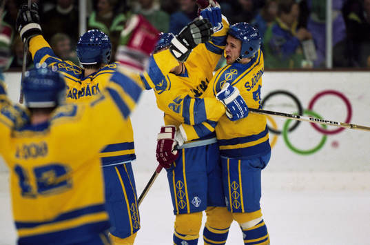 Tommy Sjödin och Sverige jublar