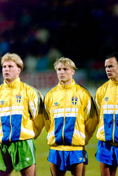 Jan Ekholm, målvakt, Magnus Johansson och Joachim