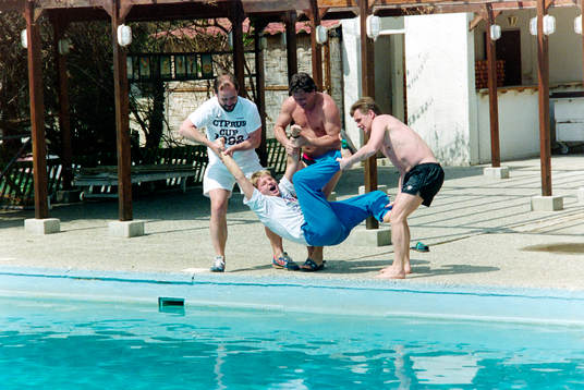 Eddie Cederberg, Magnus Eek och Anders Linderoth kastar