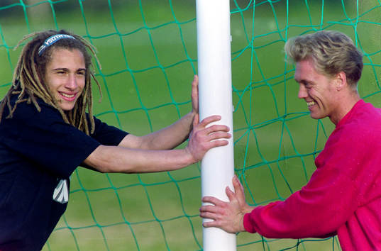 Henrik Larsson och Björn Lilius