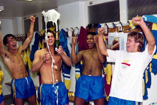 Joachim Björklund, Patrik Andersson, Pascal Simpson och
