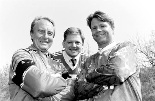 Bo Nilsson, Helsingborg, Alf Westerberg, Kalmar FF och Mats