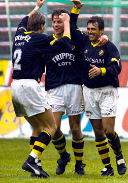Krister Nordin, Dick Lidman och Vadim Jevtushenko, AIK