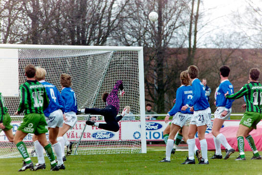 Situation framför trelleborgs målvakt Jan Möller
