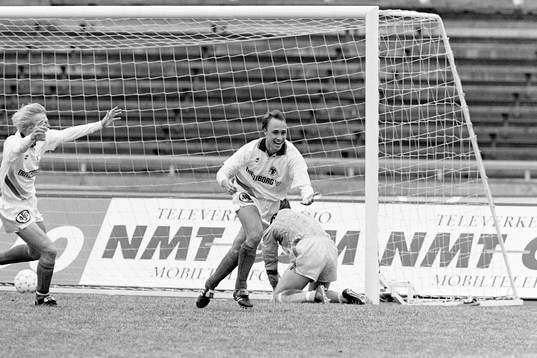 Mats Lilienberg och Mikael Rasmusson, Trelleborg jublar