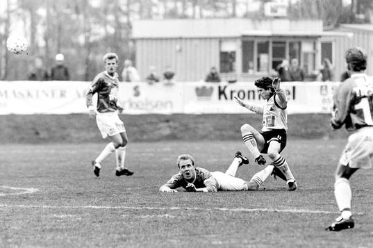 Roger Lindqvist, Halmstad och Sergej Andreev, Mjällby