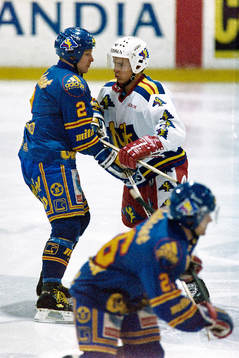 Djurgårdens Charles Berglund och Daniel Rydmark, Malmö