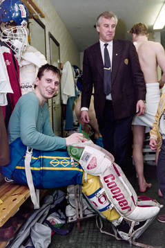 Håkan Algotsson, målvakt, Sverige och Curt Lundmark