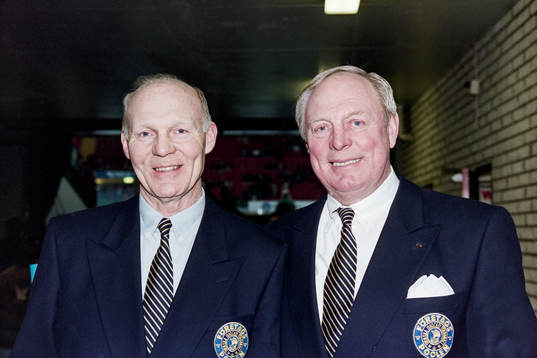 Backveteranerna Roland Stoltz och Lars Björn på plats
