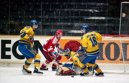 Anders Huss, Michael Nylander och Tommy Söderström,