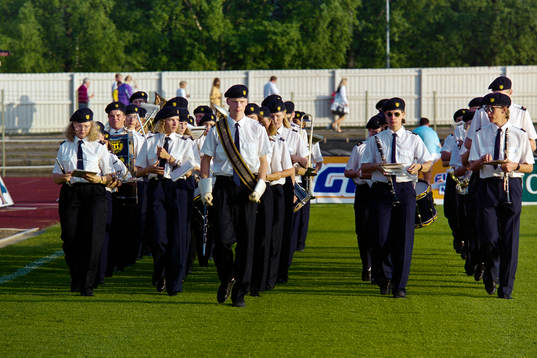 Orkester på planen