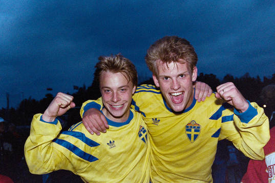 Anders Andersson och Rasmus Svensson, Sverige jublar