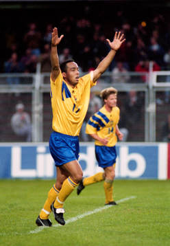 Martin Dahlin, Sverige, jubel
