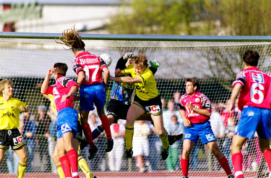 Situation framför helsingborgs målvakt Jan Möller