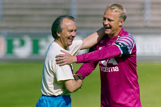 Bosse Nilsson, tränare och nyförvärvet Mats Magnusson