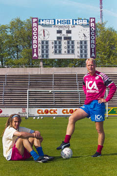 Henrik Larsson och nyförvärvet Mats Magnusson