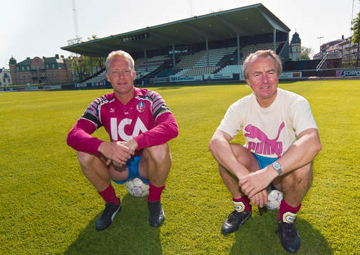 Nyförvärvet Mats Magnusson och Bosse Nilsson, tränare
