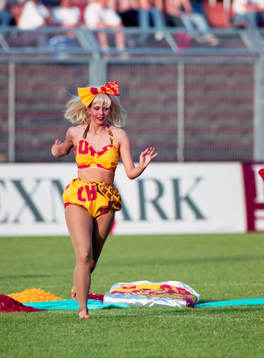 Cheerleader, underhållning, flicka