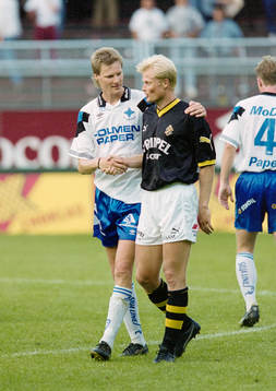 Mikael Hansson, Norrköping och Peter Larsson, AIK