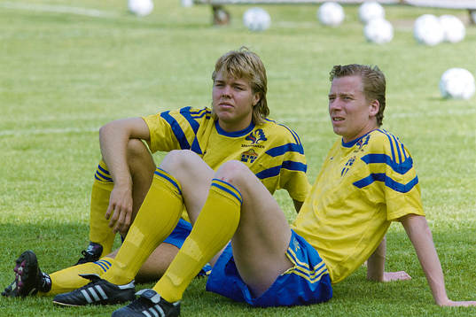 Tomas Brolin och Johnny Ekström, Sverige