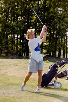 Tomas Brolin, Sverige spelar golf