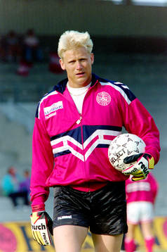 Peter Schmeichel, målvakt i Danmark