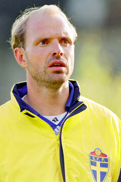 Goalkeeper Thomas Ravelli of Sweden