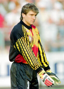 Germanys goalkeeper Bodo Illgner