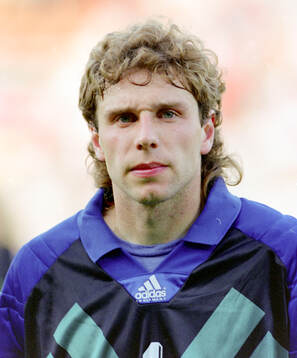 Goalkeeper Dmitri Kharin of CIS