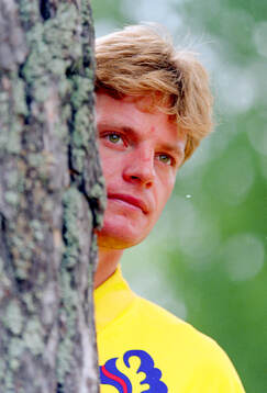 Swedens Stefan Schwarz at training camp in Gimo