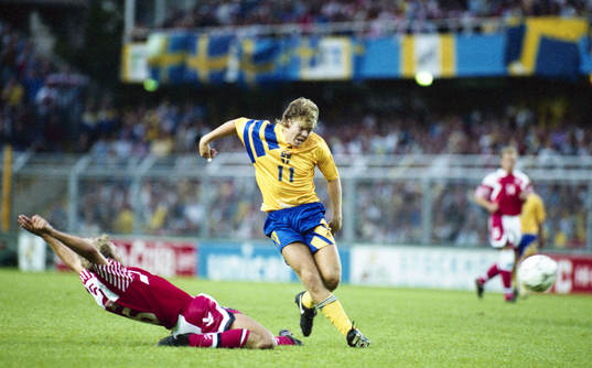 Tomas Brolin, Sverige och  Kim Christofte, Danmark