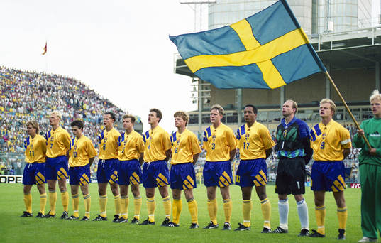 Lineup. Tomas Brolin, Klas Ingesson, Anders Limpar, Joachim
